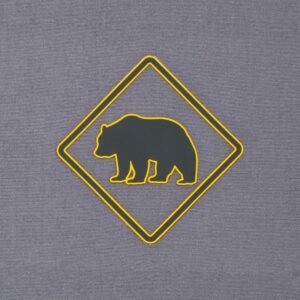 Bear Crossing Sign (Silicone) - Flexfit® Cool & Dry Cap - Image 3