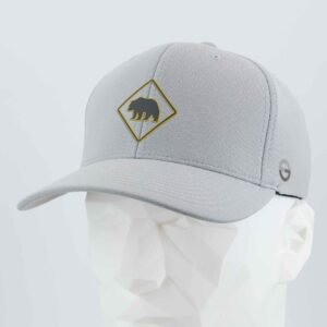 Bear Crossing Sign (Silicone) - Flexfit® Cool & Dry Cap
