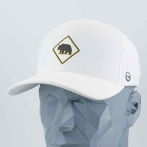 Bear Crossing Sign (Silicone) - Flexfit® Cool & Dry Cap - Image 6