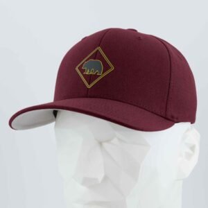 Bear Crossing Sign (Silicone) - Flexfit® Premium Wool Blend Cap - Image 10