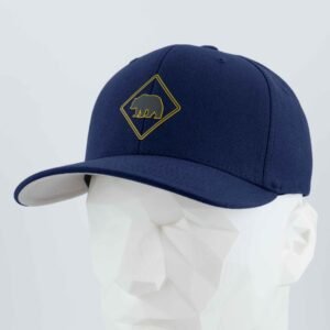 Bear Crossing Sign (Silicone) - Flexfit® Premium Wool Blend Cap - Image 8