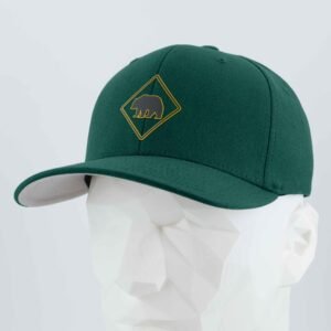 Bear Crossing Sign (Silicone) - Flexfit® Premium Wool Blend Cap - Image 12