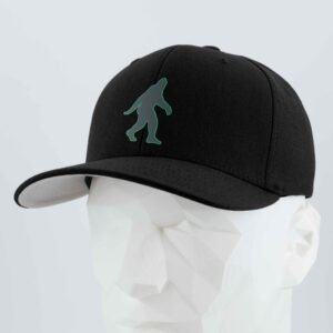 Bigfoot Silhouette (Silicone) - Flexfit® Premium Wool Blend Cap - Image 6