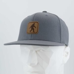 Bigfoot Trail Sign (Leather) - Flexfit® Premium Fitted Cap