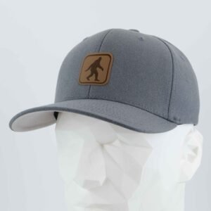 Bigfoot Trail Sign (Leather) - Flexfit® Premium Wool Blend Cap - Image 6