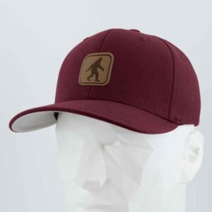 Bigfoot Trail Sign (Leather) - Flexfit® Premium Wool Blend Cap - Image 8