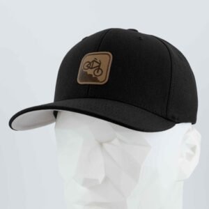 Mountain Bike Downhill (Leather) - Flexfit® Premium Wool Blend Cap