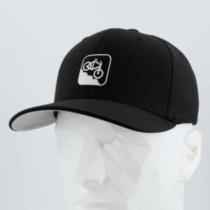 Mountain Bike Downhill (Silicone) - Flexfit® Premium Wool Blend Cap - Image 6