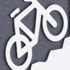 Mountain Bike Uphill (Silicone) - Flexfit® Premium Wool Blend Cap - Image 2