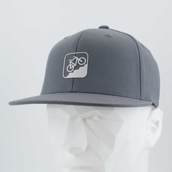 Mountain Bike Uphill (Silicone) - Flexfit® Premium Fitted Cap
