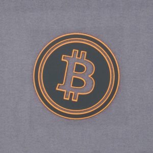 Bitcoin Silhouette (Silicone) - Flexfit® Premium Wool Blend Cap - Image 3