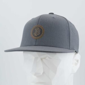 Bitcoin Silhouette (Silicone) - Flexfit® Premium Fitted Cap