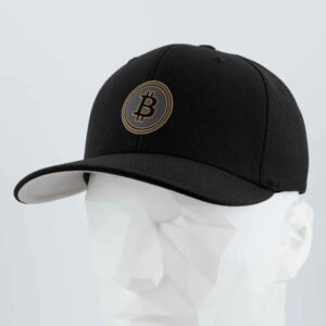 Bitcoin Silhouette (Silicone) - Flexfit® Premium Wool Blend Cap