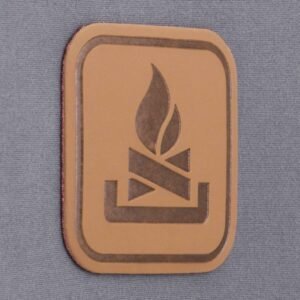 Campfire Trail Sign (Leather) - Flexfit® Cool & Dry Cap - Image 2