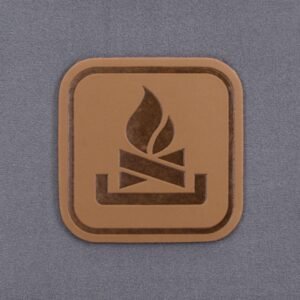 Campfire Trail Sign (Leather) - Flexfit® Cool & Dry Cap - Image 3