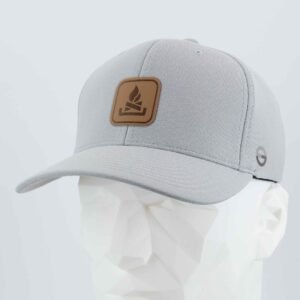 Campfire Trail Sign (Leather) - Flexfit® Cool & Dry Cap