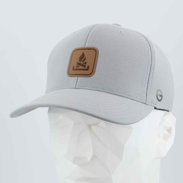 Campfire Trail Sign (Leather) - Flexfit® Cool & Dry Cap