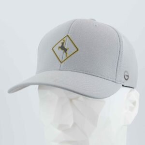 Deer Crossing Sign (Silicone) - Flexfit® Cool & Dry Cap