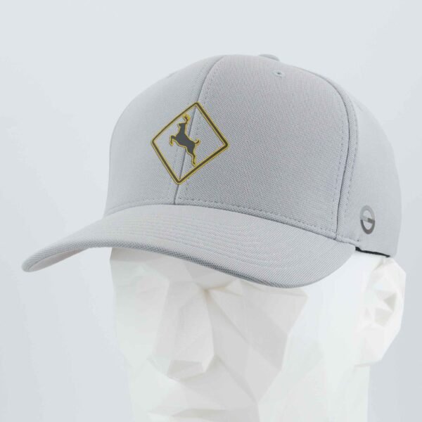 Deer Crossing Sign (Silicone) - Flexfit® Cool & Dry Cap