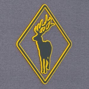 Elk Crossing Sign (Silicone) - Flexfit® Mesh Trucker Cap - Image 2