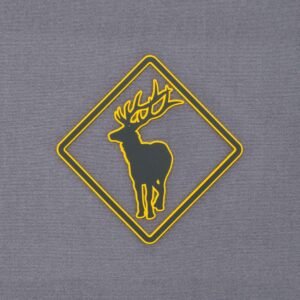 Elk Crossing Sign (Silicone) - Flexfit® Mesh Trucker Cap - Image 3