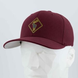 Elk Crossing Sign (Silicone) - Flexfit® Premium Wool Blend Cap - Image 10