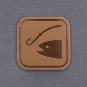 Fishing Trail Sign (Leather) - Flexfit® Premium Wool Blend Cap - Image 3