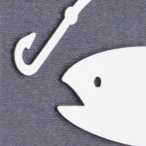 Fishing Trail Sign (Silicone) - Flexfit® Premium Wool Blend Cap - Image 2