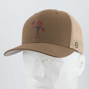 Friendly Man Petroglyph (Silicone) - Flexfit® Mesh Trucker Cap