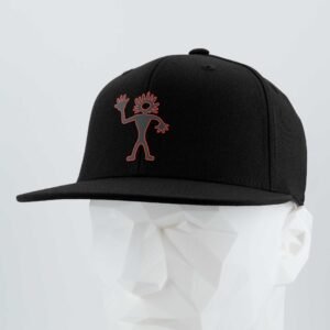 Friendly Man Petroglyph (Silicone) - Flexfit® Premium Fitted Cap - Image 6