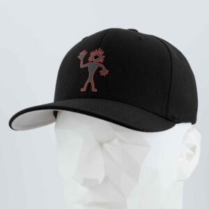 Friendly Man Petroglyph (Silicone) - Flexfit® Premium Wool Blend Cap