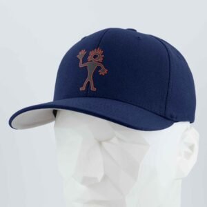 Friendly Man Petroglyph (Silicone) - Flexfit® Premium Wool Blend Cap - Image 8