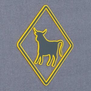 Open Range Sign (Silicone) - Flexfit® Premium Fitted Cap - Image 2
