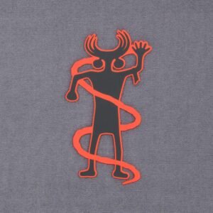 Moab Shaman Petroglyph (Silicone) - Flexfit® Premium Fitted Cap - Image 3
