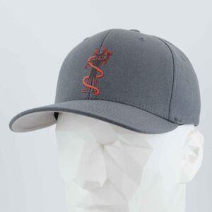 Moab Shaman Petroglyph (Silicone) - Flexfit® Premium Wool Blend Cap - Image 6