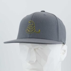Coiled Rattlesnake Silhouette (Silicone) - Flexfit® Premium Fitted Cap - Image 6