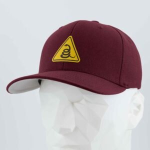 Rattlesnake Warning Sign (Silicone) - Flexfit® Premium Wool Blend Cap - Image 12