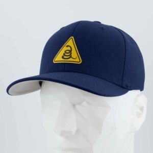 Rattlesnake Warning Sign (Silicone) - Flexfit® Premium Wool Blend Cap - Image 15