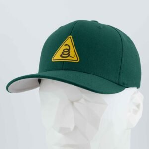 Rattlesnake Warning Sign (Silicone) - Flexfit® Premium Wool Blend Cap - Image 18