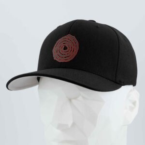 Moab Spiral Petroglyph (Silicone) - Flexfit® Premium Wool Blend Cap