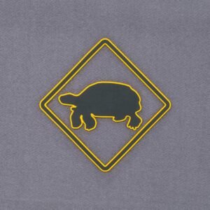 Tortoise Crossing Sign (Silicone) - Flexfit® Premium Wool Blend Cap - Image 3