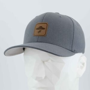 UFO Area Trail Sign (Leather) - Flexfit® Premium Wool Blend Cap - Image 6