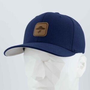 UFO Area Trail Sign (Leather) - Flexfit® Premium Wool Blend Cap - Image 8
