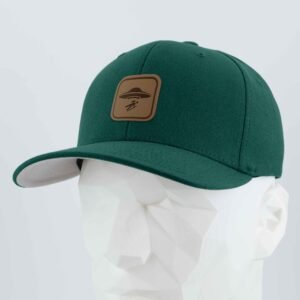 UFO Area Trail Sign (Leather) - Flexfit® Premium Wool Blend Cap - Image 12