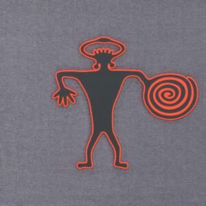 Spiral Warrior Petroglyph (Silicone) - Flexfit® Mesh Trucker Cap - Image 3