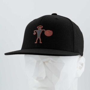 Spiral Warrior Petroglyph (Silicone) - Flexfit® Premium Fitted Cap - Image 6