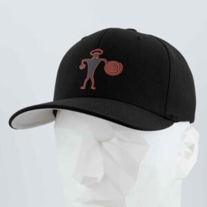 Spiral Warrior Petroglyph (Silicone) - Flexfit® Premium Wool Blend Cap