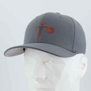 Spiral Warrior Petroglyph (Silicone) - Flexfit® Premium Wool Blend Cap - Image 6