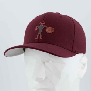 Spiral Warrior Petroglyph (Silicone) - Flexfit® Premium Wool Blend Cap - Image 10