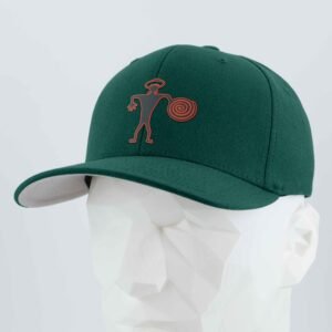 Spiral Warrior Petroglyph (Silicone) - Flexfit® Premium Wool Blend Cap - Image 12